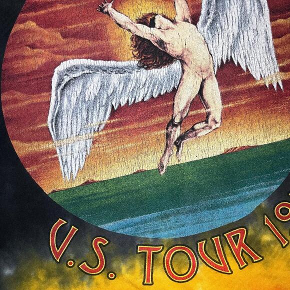🎸 Led Zeppelin “U.S. Tour 1975” Tie-Dye Band Tee – American Eagle Size M - Picture 6 of 7